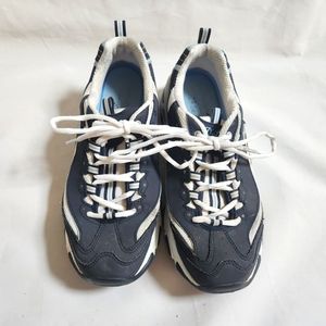 Skechers Navy Blue D'Lites Sneakers Size 9.5